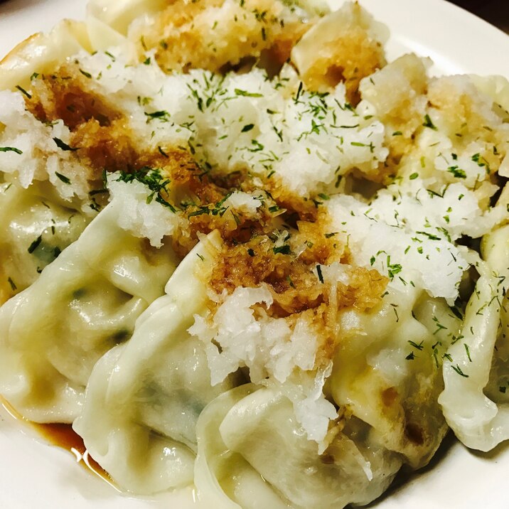 アレンジ おろしポン酢 たれがけ焼き餃子 レシピ 作り方 By たかまさ 楽天レシピ アレンジ おろしポン酢 たれがけ焼き餃子 レシピ 作り方 By たかまさ 楽天レシピ